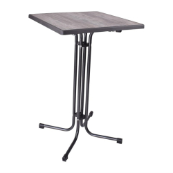 Table haute carr&eacute;e pliante Limburg 70cm