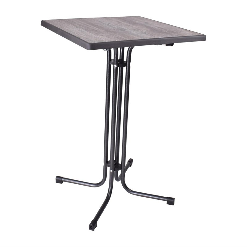 Table haute carr&eacute;e pliante Limburg 70cm