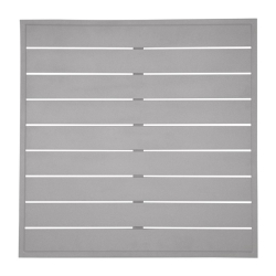 Plateau de table carr&eacute; en aluminium Bolero gris clair 700 mm