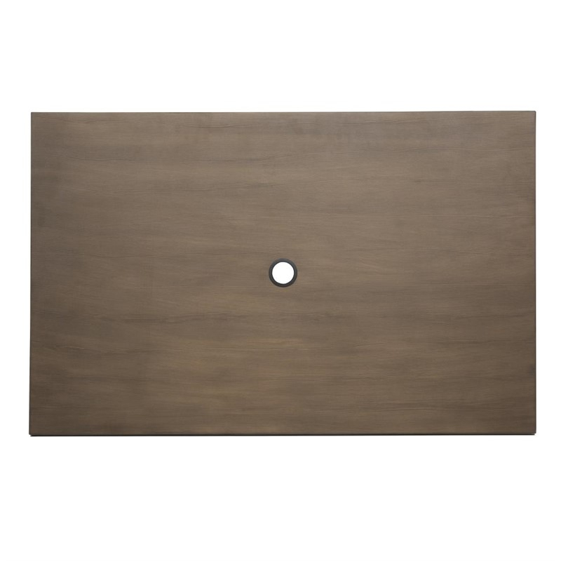 Table d'ext&eacute;rieur Bolero 120x76x75cm bois noir