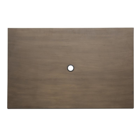 Table d'ext&eacute;rieur Bolero 120x76x75cm bois noir