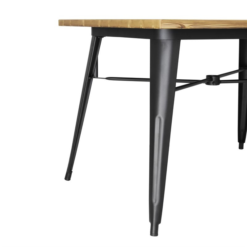 Table d'ext&eacute;rieur Bolero 120x76x75cm bois clair