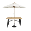 Table d'ext&eacute;rieur Bolero 120x76x75cm bois clair