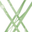 Table de terrasse carr&eacute;e pliante en acier Bolero vert clair 600 mm