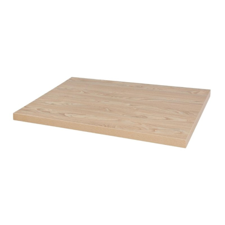 Plateau de table rectangulaire pr&eacute;-perc&eacute; Bolero naturel antique 700mm