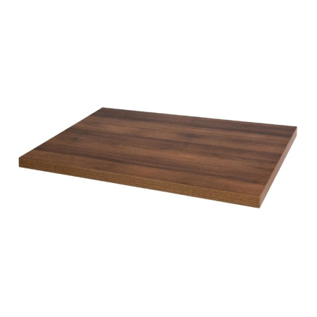 Plateau de table rectangulaire pr&eacute;-perc&eacute; Bolero ch&ecirc;ne rustique 700mm