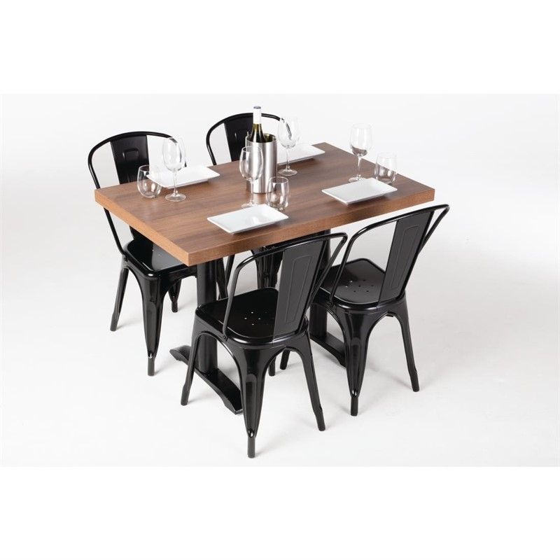Plateau de table rectangulaire pr&eacute;-perc&eacute; Bolero ch&ecirc;ne rustique 700mm