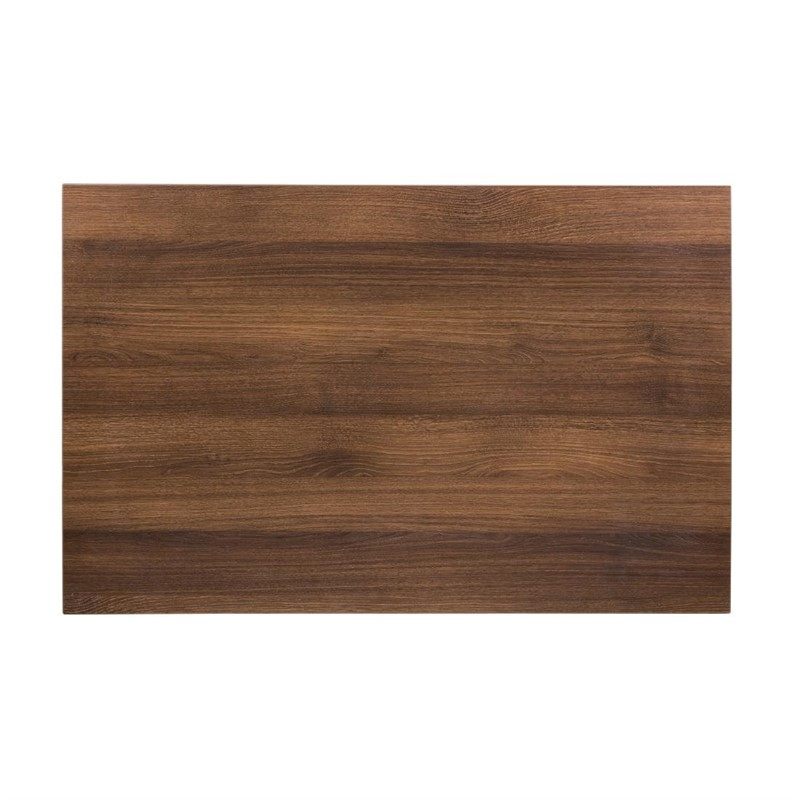 Plateau de table rectangulaire pr&eacute;-perc&eacute; Bolero ch&ecirc;ne rustique 700mm