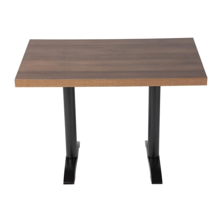 Plateau de table rectangulaire pr&eacute;-perc&eacute; Bolero ch&ecirc;ne rustique 700mm
