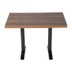 Plateau de table rectangulaire pr&eacute;-perc&eacute; Bolero ch&ecirc;ne rustique 700mm