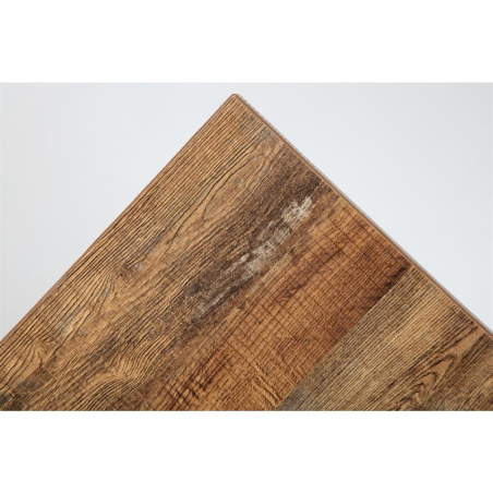 Plateau de table rectangulaire pr&eacute;-perc&eacute; Bolero urban fonc&eacute; 700mm