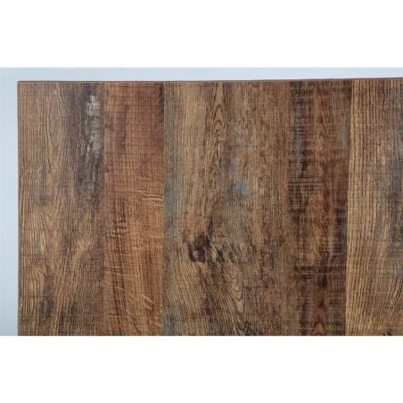 Plateau de table rectangulaire pr&eacute;-perc&eacute; Bolero urban fonc&eacute; 700mm