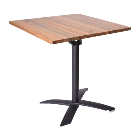 Table bistro pliante d'int&eacute;rieur Helsinki 70x70cm