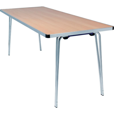 Table pliante effet h&ecirc;tre Contour Gopak 1830mm