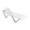 Chaises longues en polypropyl&egrave;ne blanches Resol (lot de 4)