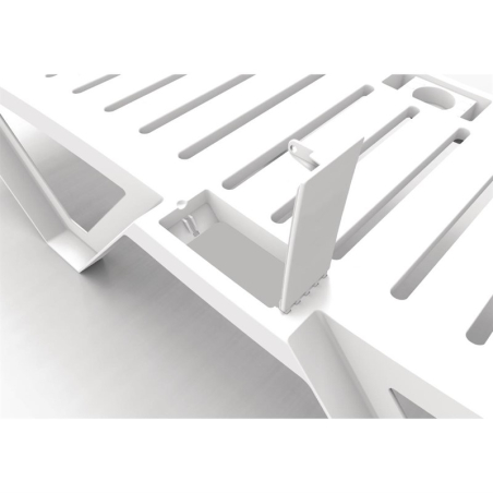 Chaises longues en polypropyl&egrave;ne blanches Resol (lot de 4)
