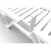 Chaises longues en polypropyl&egrave;ne blanches Resol (lot de 4)