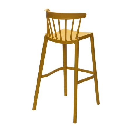 Chaise de bar d'ext&eacute;rieur Windson jaune fonc&eacute; (lot de 4)