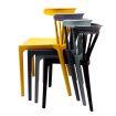 Chaises en polypropyl&egrave;ne Windson anthracite (lot de 4)