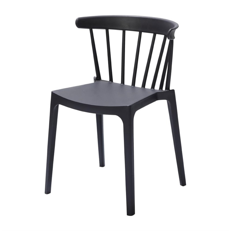 Chaises en polypropyl&egrave;ne Windson anthracite (lot de 4)
