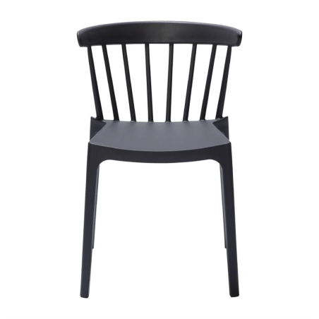 Chaises en polypropyl&egrave;ne Windson anthracite (lot de 4)