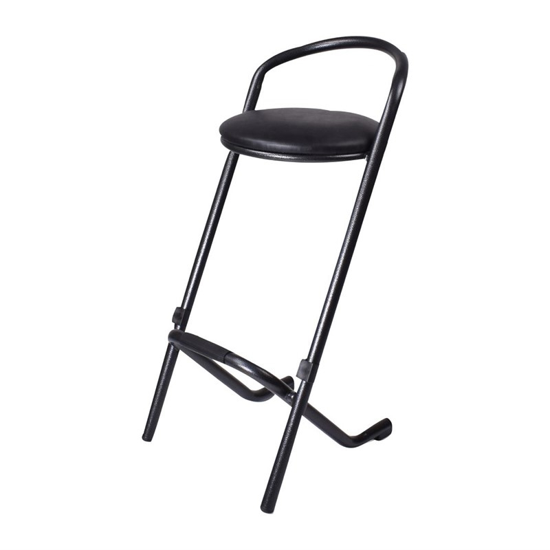 Tabourets hauts d'int&eacute;rieur empilables Utrecht gris (lot de 2)