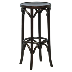 Tabouret haut de pub en bois courb&eacute; Fameg