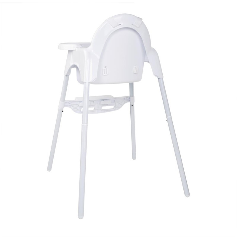 Chaise haute b&eacute;b&eacute; Bolero blanc brillant