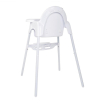 Chaise haute b&eacute;b&eacute; Bolero blanc brillant