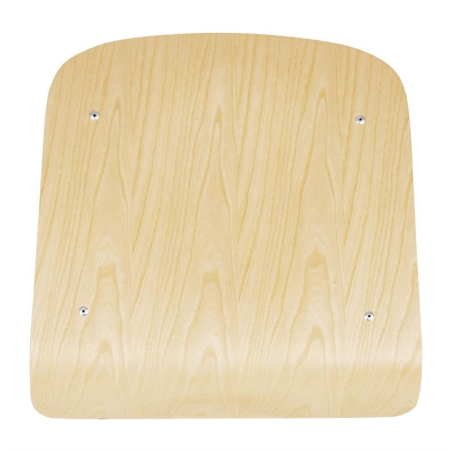 Chaises avec assise et dossier en bois Bolero Cantina galvanis&eacute;es (lot de 4)