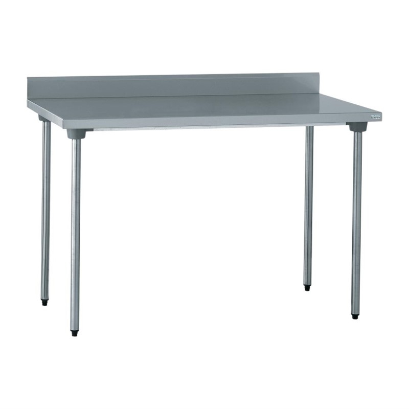 Table de pr&eacute;paration inox avec dosseret Tournus 1400mm
