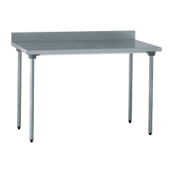 Table de pr&eacute;paration inox avec dosseret Tournus 1200mm