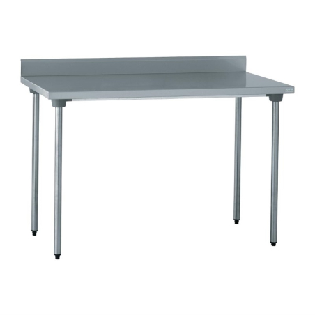 Table de pr&eacute;paration inox avec dosseret Tournus 1200mm
