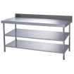 Table murale inox enti&egrave;rement soud&eacute;e avec 2 &eacute;tag&egrave;res inf&eacute;rieures Parry 1800x600mm