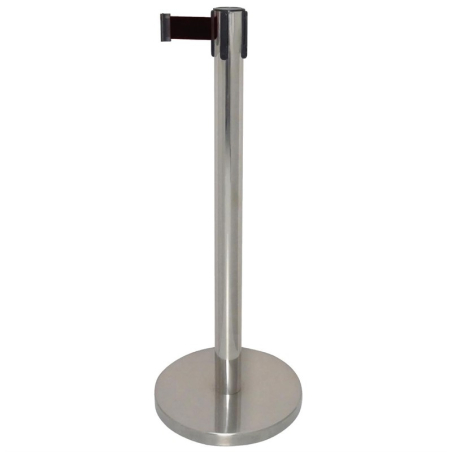 Barri&egrave;re r&eacute;tractable &agrave; sangle Bolero noire 3m