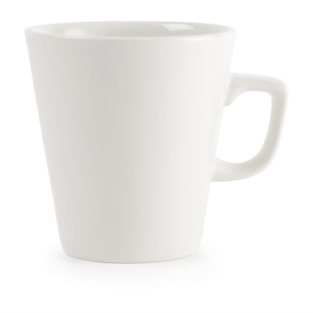 Tasses &agrave; caf&eacute; Latte blanches unies Churchill 440ml