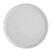 Assiettes plates rondes Olympia Cavolo blanc mouchet&eacute; 220mm (lot de 6)