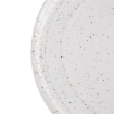 Assiettes plates rondes Olympia Cavolo blanc mouchet&eacute; 220mm (lot de 6)
