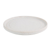 Assiettes plates rondes Olympia Cavolo blanc mouchet&eacute; 220mm (lot de 6)