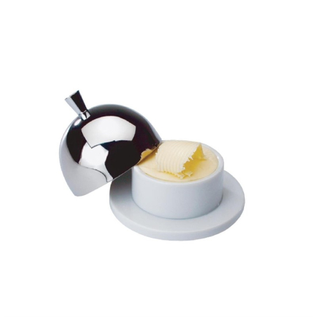 Pot &agrave; beurre avec couvercle inox