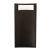 Pochettes &agrave; couverts avec serviette double point Europochette Royal (lot de 200)