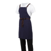 Tablier bavette en coton Southside bleu marine