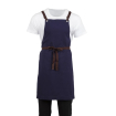 Tablier bavette en coton Southside bleu marine