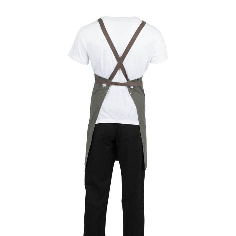 Tablier bavette en coton Southside kaki