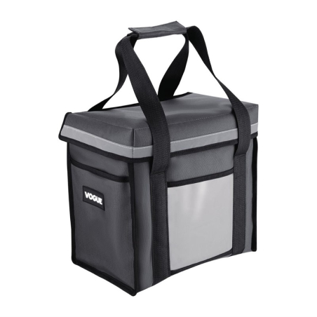 Sac de livraison isotherme chargement par le haut Vogue gris 330&nbsp;x&nbsp;230&nbsp;x&nbsp;330&nbsp;mm