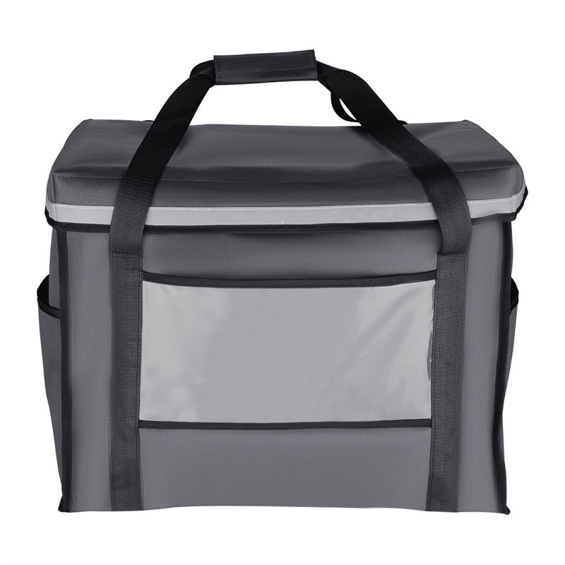 Sac de livraison isotherme pliant Vogue gris 540&nbsp;x360&nbsp;x&nbsp;430&nbsp;mm
