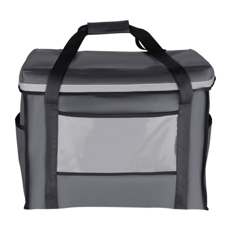Sac de livraison isotherme pliant Vogue gris 540&nbsp;x360&nbsp;x&nbsp;430&nbsp;mm