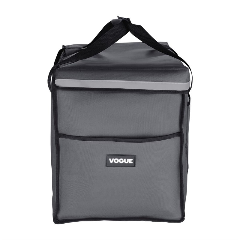 Sac de livraison isotherme pliant Vogue gris 540&nbsp;x360&nbsp;x&nbsp;430&nbsp;mm