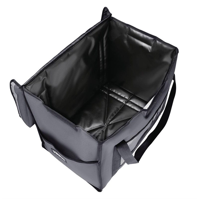 Sac de livraison isotherme pliant Vogue gris 540&nbsp;x360&nbsp;x&nbsp;430&nbsp;mm