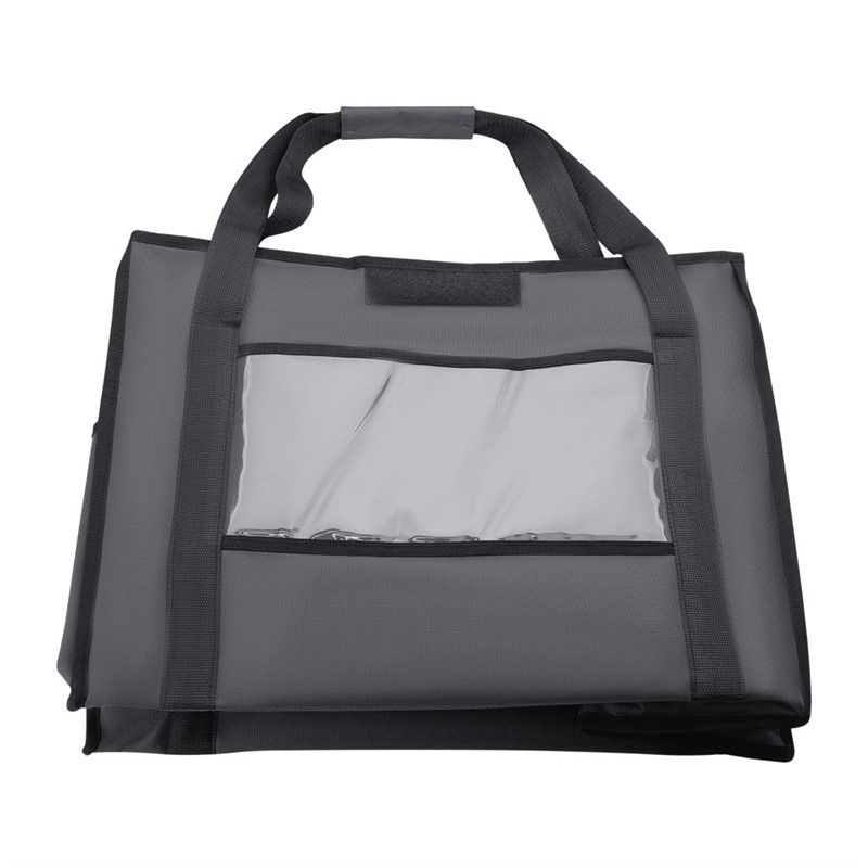 Sac de livraison isotherme pliant Vogue gris 540&nbsp;x360&nbsp;x&nbsp;430&nbsp;mm